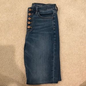 american eagle medium wash skinny jeans